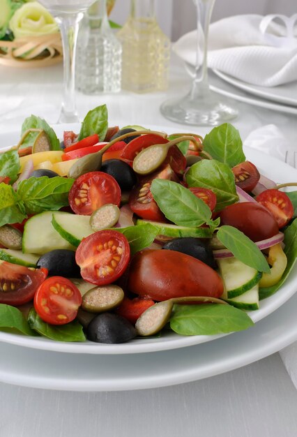 Salad of summer vegetables