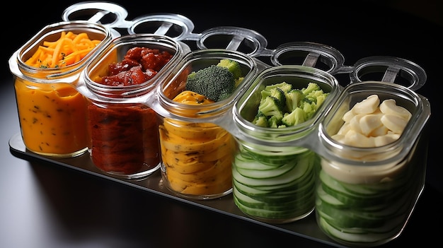 A salad tray with built in ice compartment UHD wallpaper Stock Photographic Image