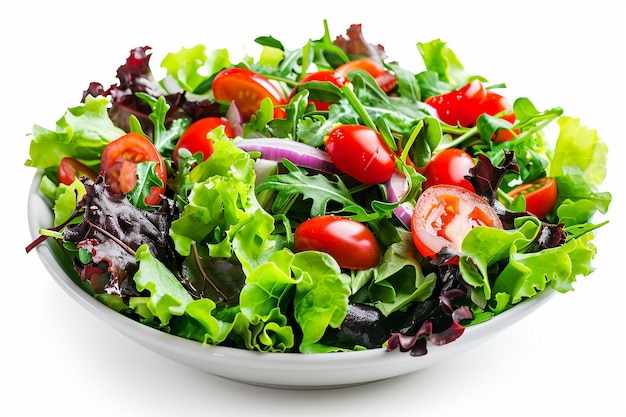 Salad On White Background