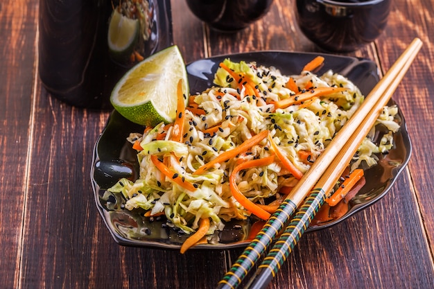 Salad with cabbage and carrots