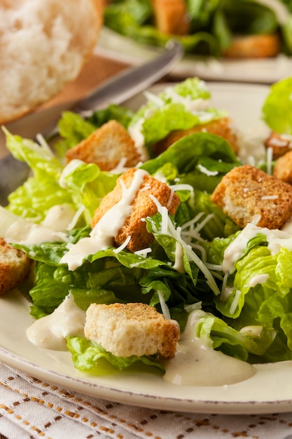 Foto insalata con pollo e verdure