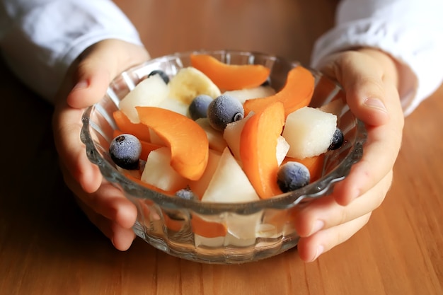 Salad with fresh fruits and berries