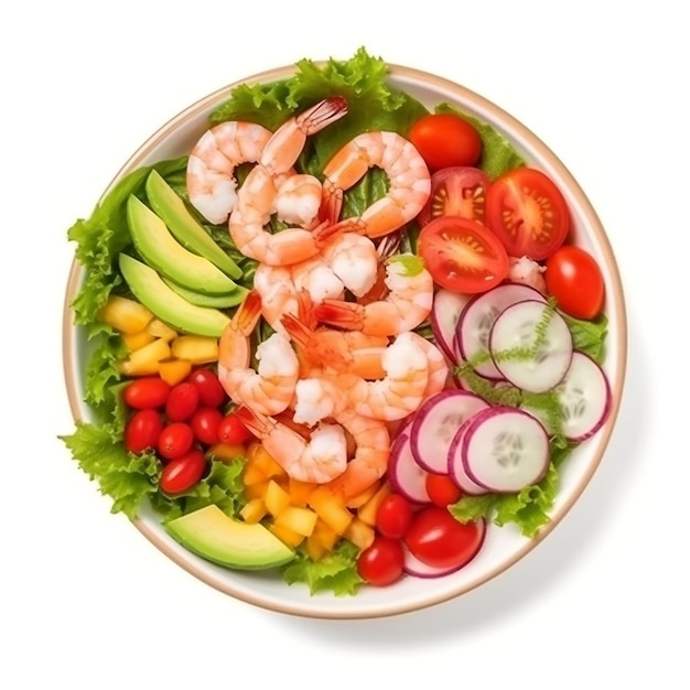 Salad with shrimps Ceviche