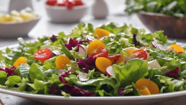 Salade close-up