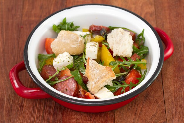 Salade Met Chorizo En Brood