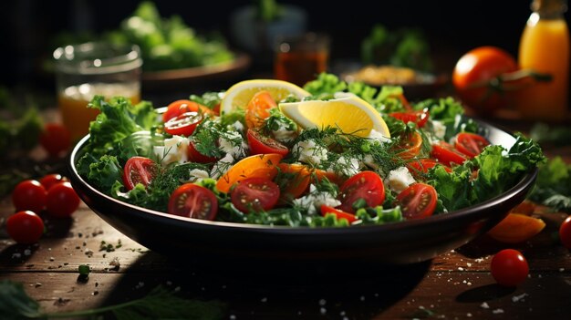 salade met groenten