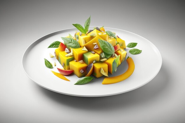 Salade met mango Digitale kunst AI generatie