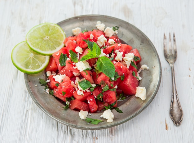 Foto salade met tomaat en komkommer