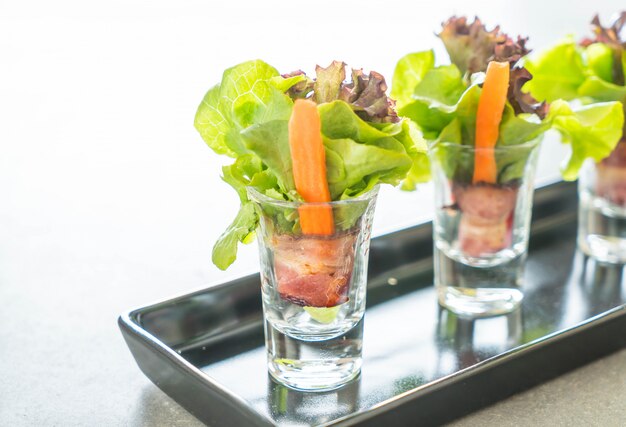 salade roll met spek