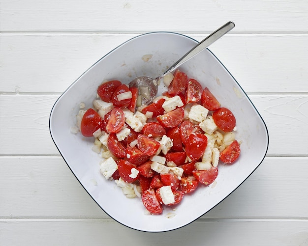 Salade van tomaat en feta