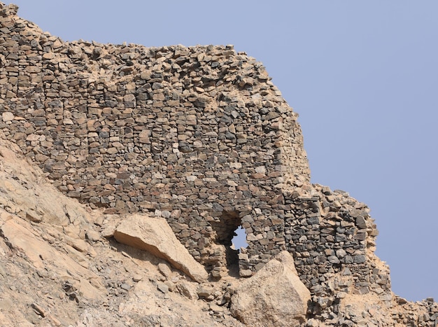 Salah El Din Castle op het eiland Farun in de Golf van Aqaba Rode ZeeTabaEgypte