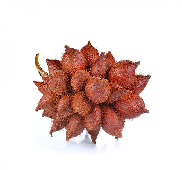 Salak fruit isolated on white