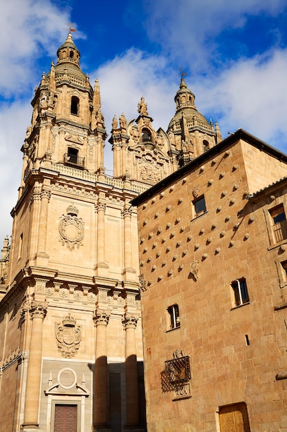 Salamanca Clerecia church and Casa Conchas