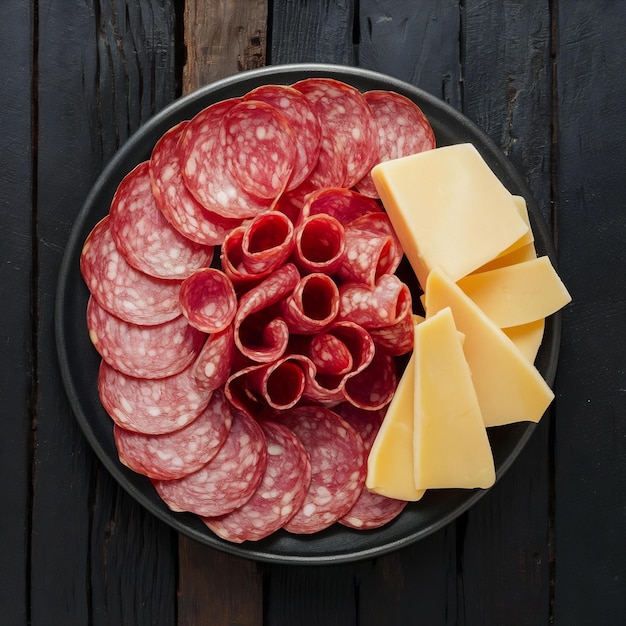 Photo salami and cheese