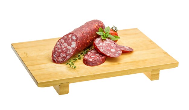 Salami sausages