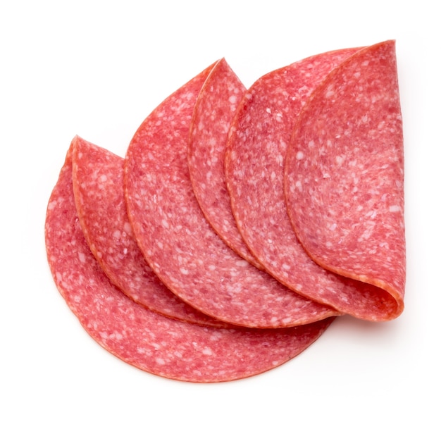 Photo salami slices