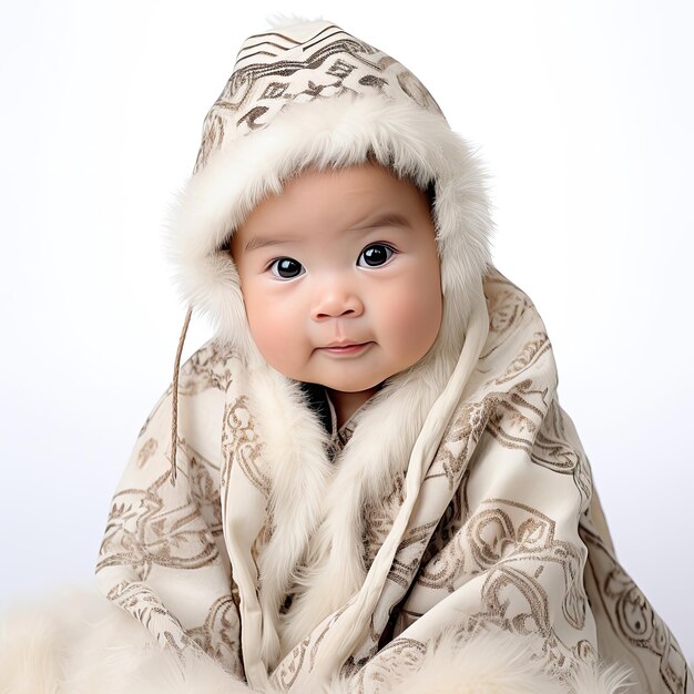 Salar Baby in Traditional Attire