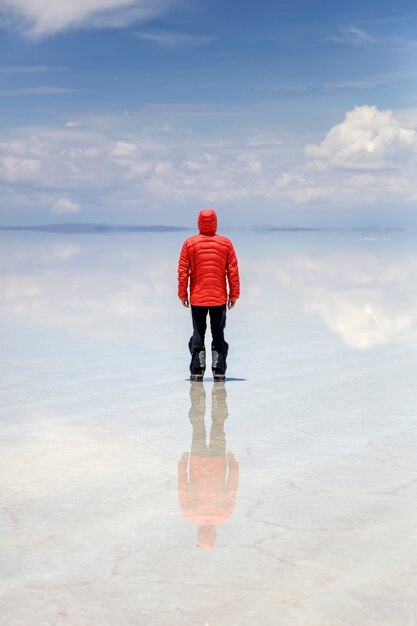 볼리비아의 Salar de uyuni salt flat