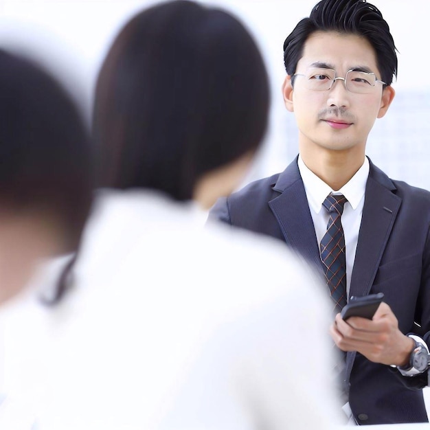 A salaryman male employees