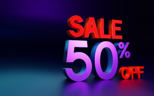 Sale Background with 50 discount