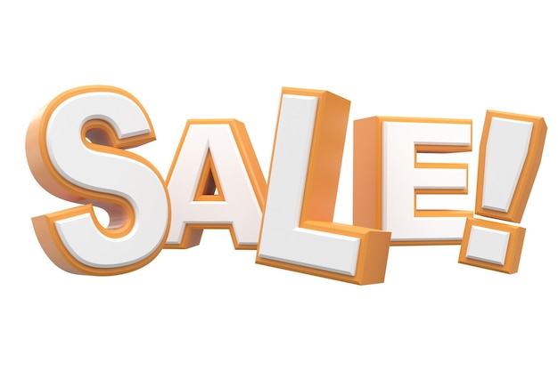 Sale badge 3D illustration