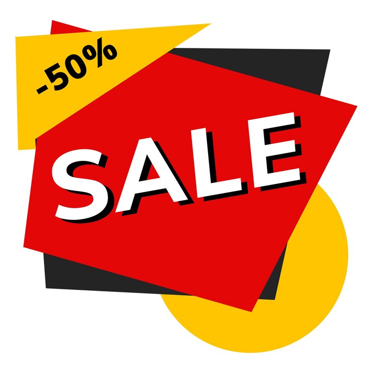 Photo sale badge png transparent background