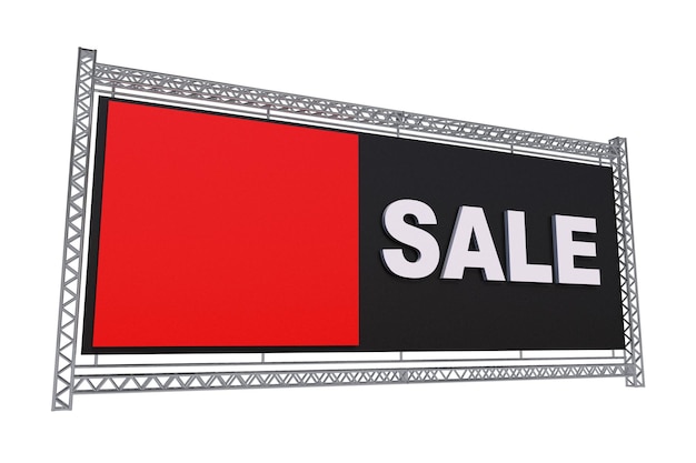 Sale Banner Isolated on White