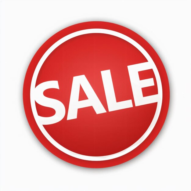 Sale icon isolated white background