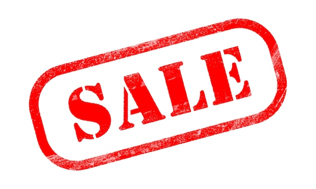 SALE  ⁇ 색 배경에 빨간 고무 마모 스 ⁇ 프 텍스트