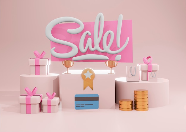 Sale for retail  with presents arrangement