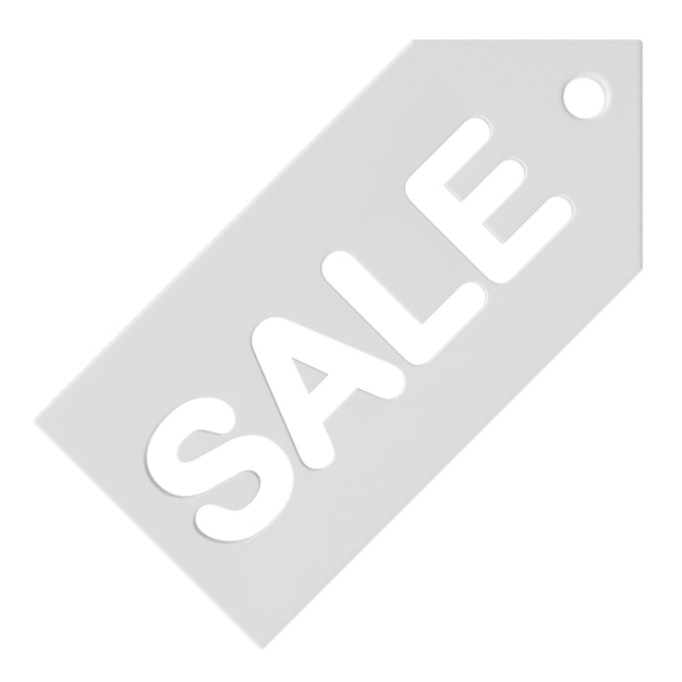 Sale tag Sale label 3D tag