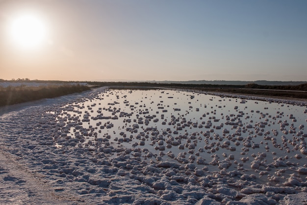 Saline evaporation ponds