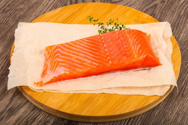 Salmon fillet with thyme