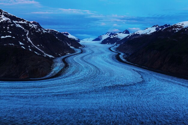 Salmon glacier in Stewart, Canada