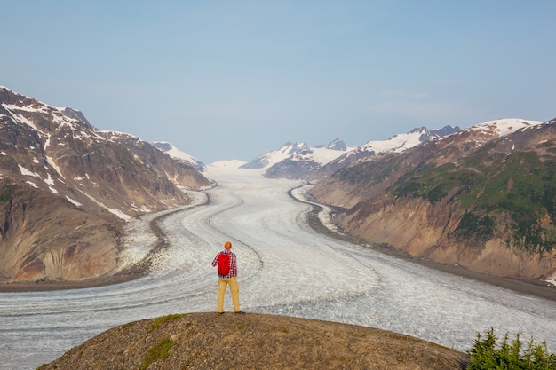 Salmon glacier in Stewart, Canada