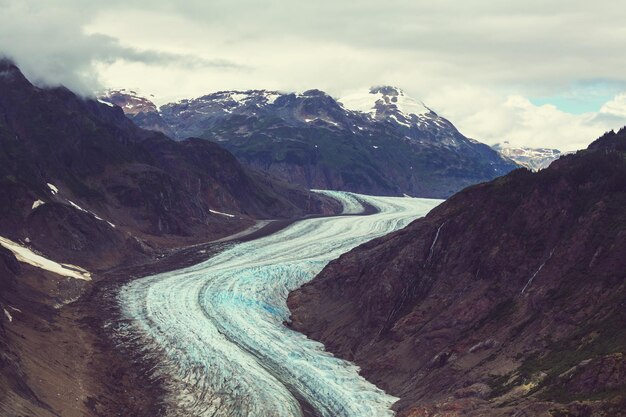 Photo salmon glacier in stewart, canada