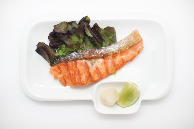 Salmon Grill,Japanese menu, is delicious and healthy.