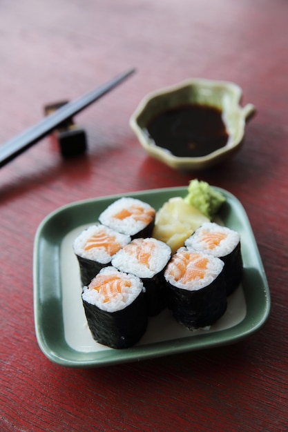 Salmon Maki sushi