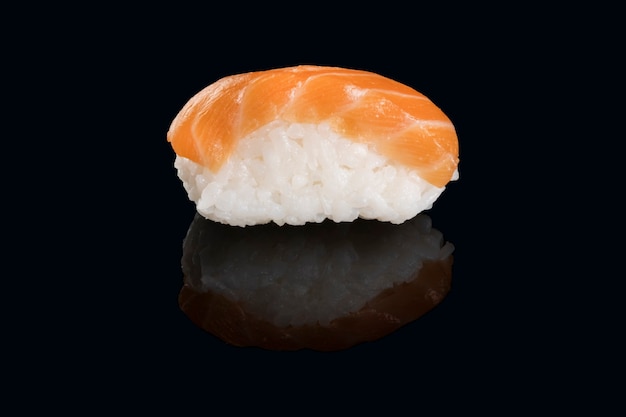 Salmon niguiri isolated.