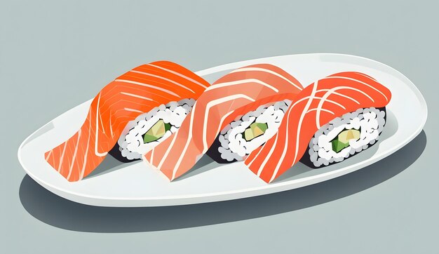 Photo salmon sashimi vector