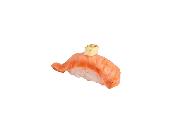 Salmone affumicato con crema di formaggio sushi nigiri cucina giapponese