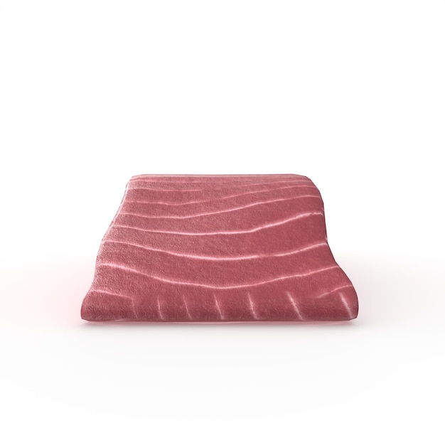 Modellazione 3d di bistecca di salmone