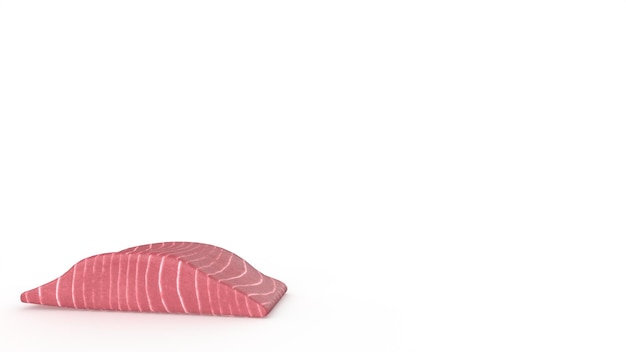 Salmon steak 3d modelling