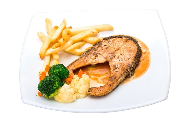 Salmon steak