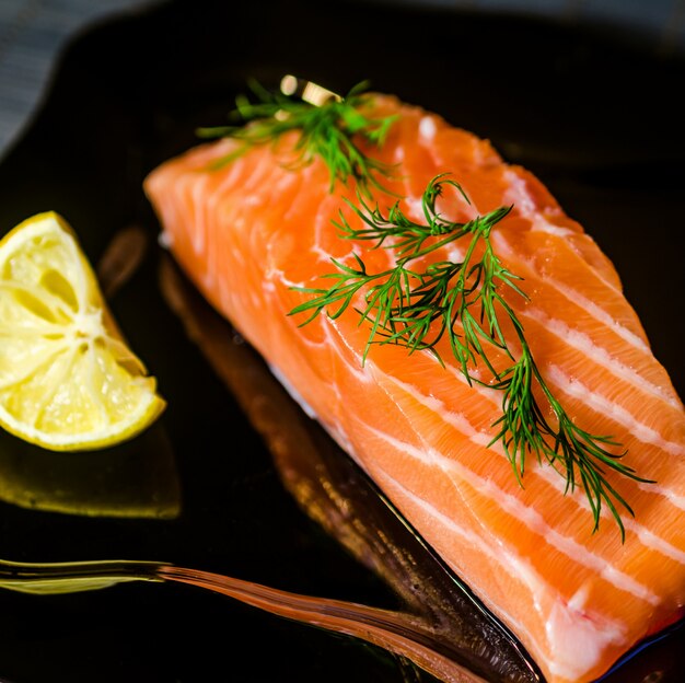 Salmon steak