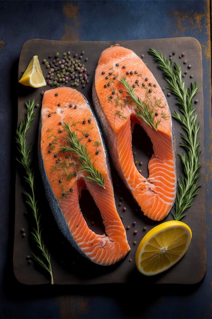 salmon steaks