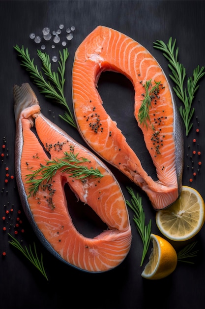 salmon steaks