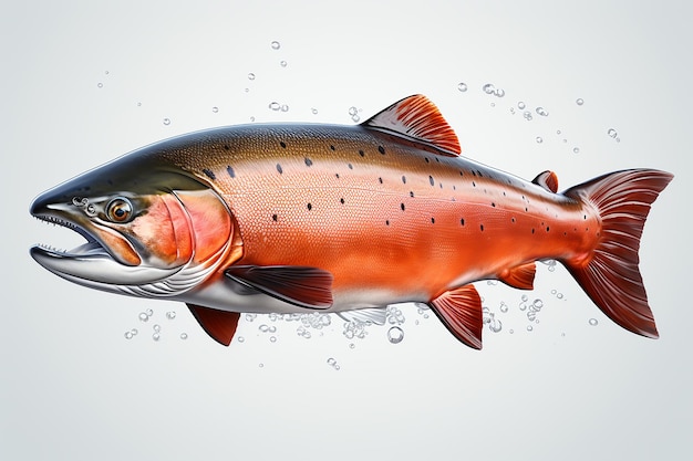 Photo salmon on transparent background