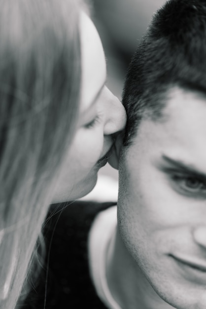 Salo, Italy . Romantic young couple