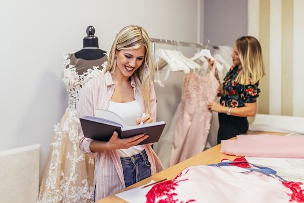 Salon for sewing wedding dresses.